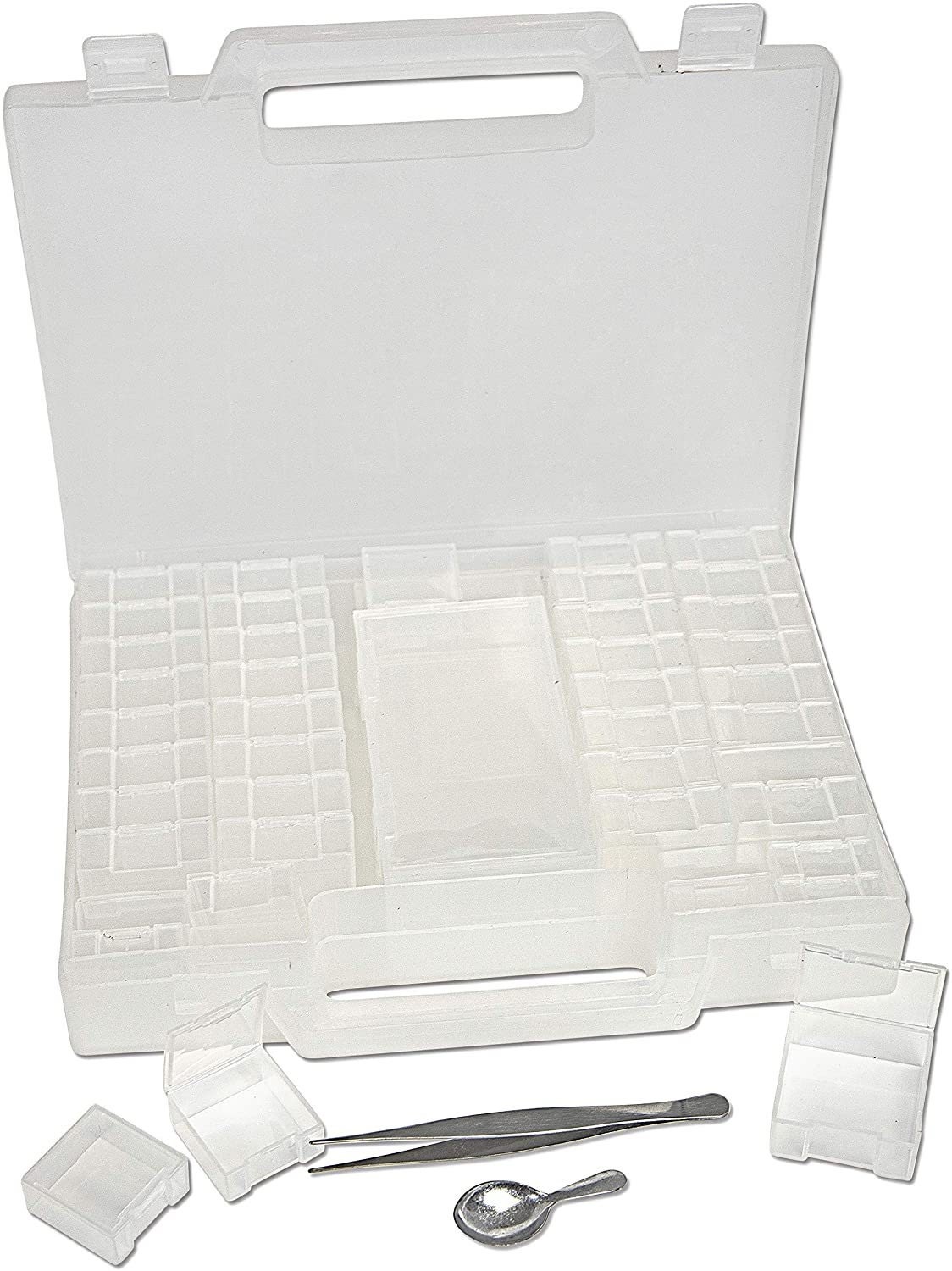 The Beadsmith Bead Organizer Carrying Case, 55 Piece Set, With