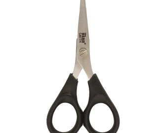 The Beadsmith Multipurpose Scissors – Basic Elements – 4.5” Long – Stainless Steel Blades with Serrated Edge – For Beading, Arts & Crafting