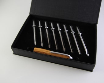 Wood Crochet Hook Set with Travel Case, Amish Sourced
