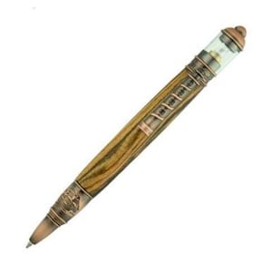 Bolígrafo antiguo de cobre con diseño de faro ** NUEVO ** ¡Se ilumina!
