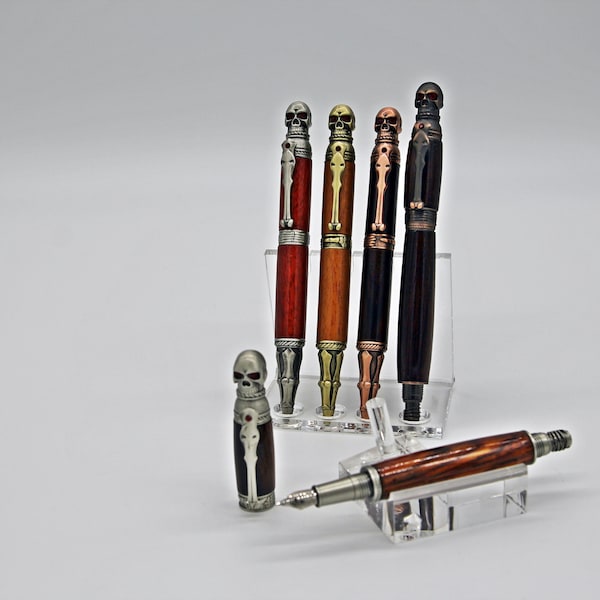 Skull Pens - Skull Fountain Pen - Bones Pen - Voodoo Pen