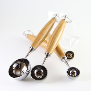 Hand Made Wood Measuring Spoons Set - Cherry