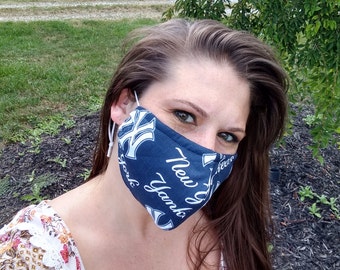 TM2020 Face Masks with Sewn-In CO2 Pocket (Sports & NY Yankees Fabrics)