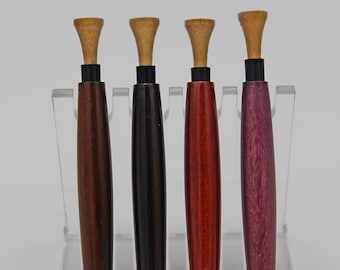 Lápiz de tee de golf hecho a mano - Regalo de madera para golfistas