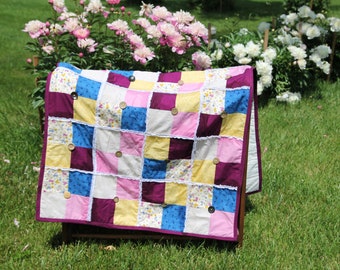 Custom Amish Inspired ~*~ Handmade Rag Quilt Small Block without border Pattern