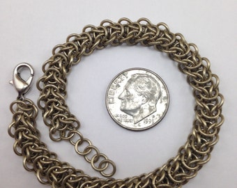 Nickel Silver Chainmail Bracelet (Elfweave)