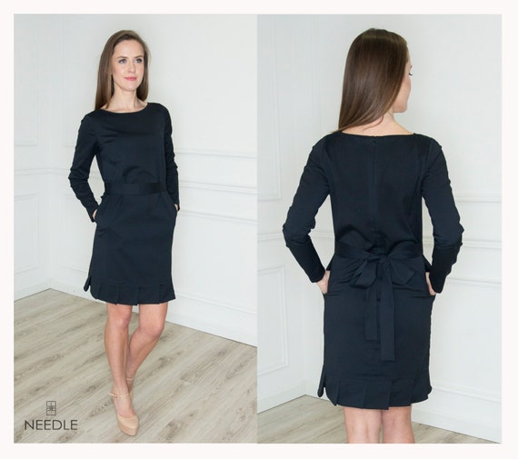 navy blue dress outfit