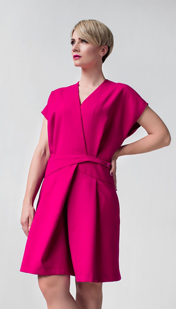 dusty pink dress casual