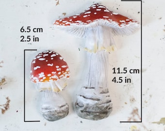 Mushroom magnet - Toadstool Fridge Sticker, Memo holder - housewarming party gift