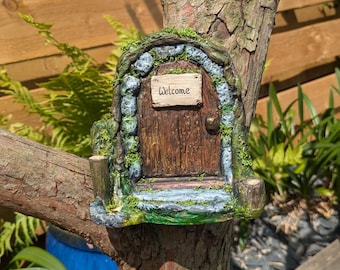 Handmade Sculptured Fairy Pirate Door, embracing the spirit of adventure and the mysterious allure of the high seas, suitable for outdoors.