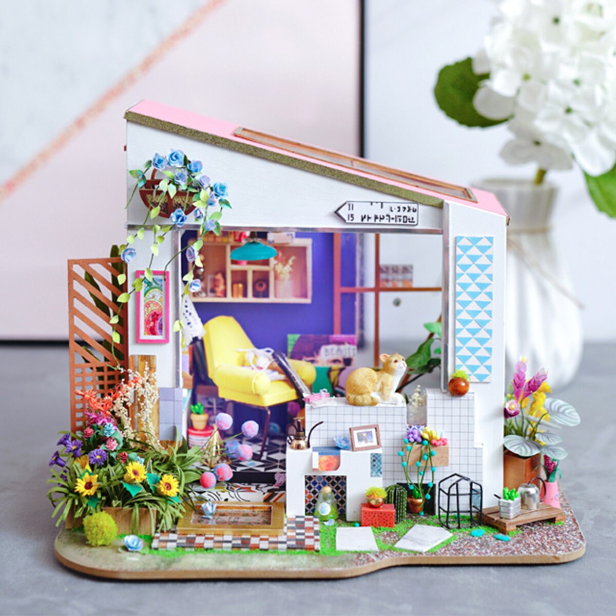 DIY Dollhouse Kit Miniature Dollhouse DIY Kit Lily's | Etsy