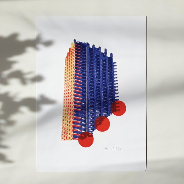 Barbican Estate A5 Art Print | Wall Decor Art Hanging Brutalism Architecture