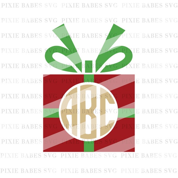 Download Christmas Monogram SVG Christmas Present svg Holiday svg ...