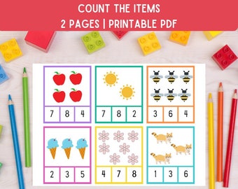 Preschool Counting Worksheet – Printable Math Activities (PDF)