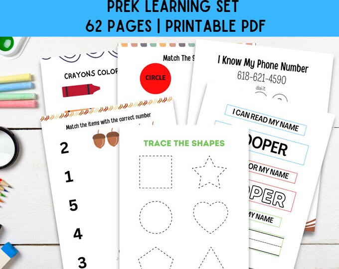 Preschool Curriculum - Trace Shapes - Learn Colors- Trace the Letters ...