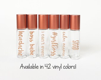 Customizable Roller Bottle Labels 10 ml Essential Oil Labels | 10 ml Labels | Roller Bottle Labels | Roller Ball Labels|Essential Oil Labels