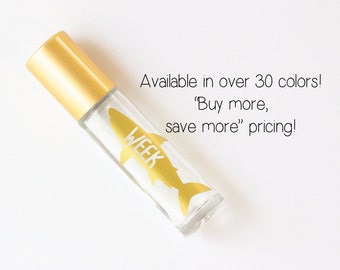 10 ml Pegatina - Shark Week / Label Only / Roller Ball Label / Essential Oil Sticker / Roller Bottle Sticker / Roller Bottle Label / Vinyl