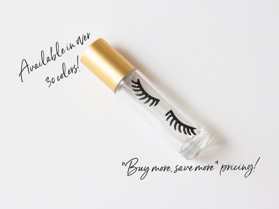 10 ml Sticker - Eyelashes | Label Only | Roller Ball Label | Essential Oil Sticker | Roller Bottle Sticker | Roller Bottle Label | Vinyl