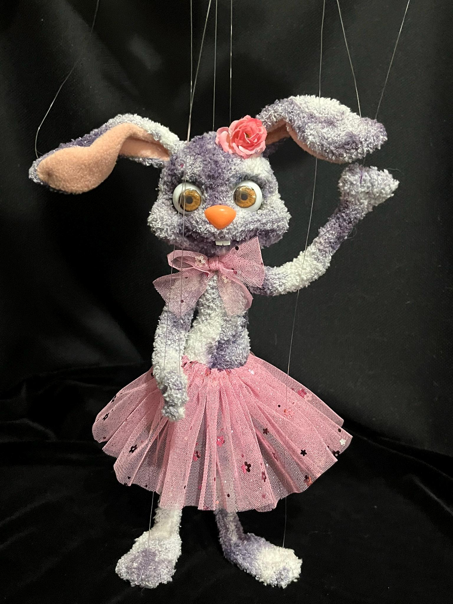 Lavender Belle, The Easter Bunny, 14” Handmade Marionette