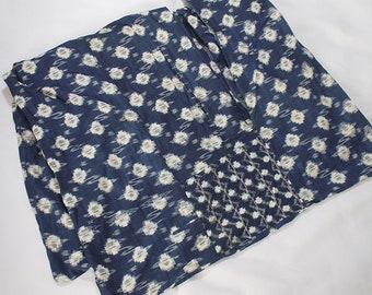 Japanese vintage cotton fabric, folk textile, boro, cotton, comforter cover, kasuri
