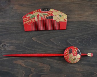 ～専用です～帯と小物の6点セット Japanese Secondhand Kushi and Kanzashi Set, Used Hair