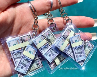 Handmade Mini Money Stack Bag Charms! Manifesting Money Bags
