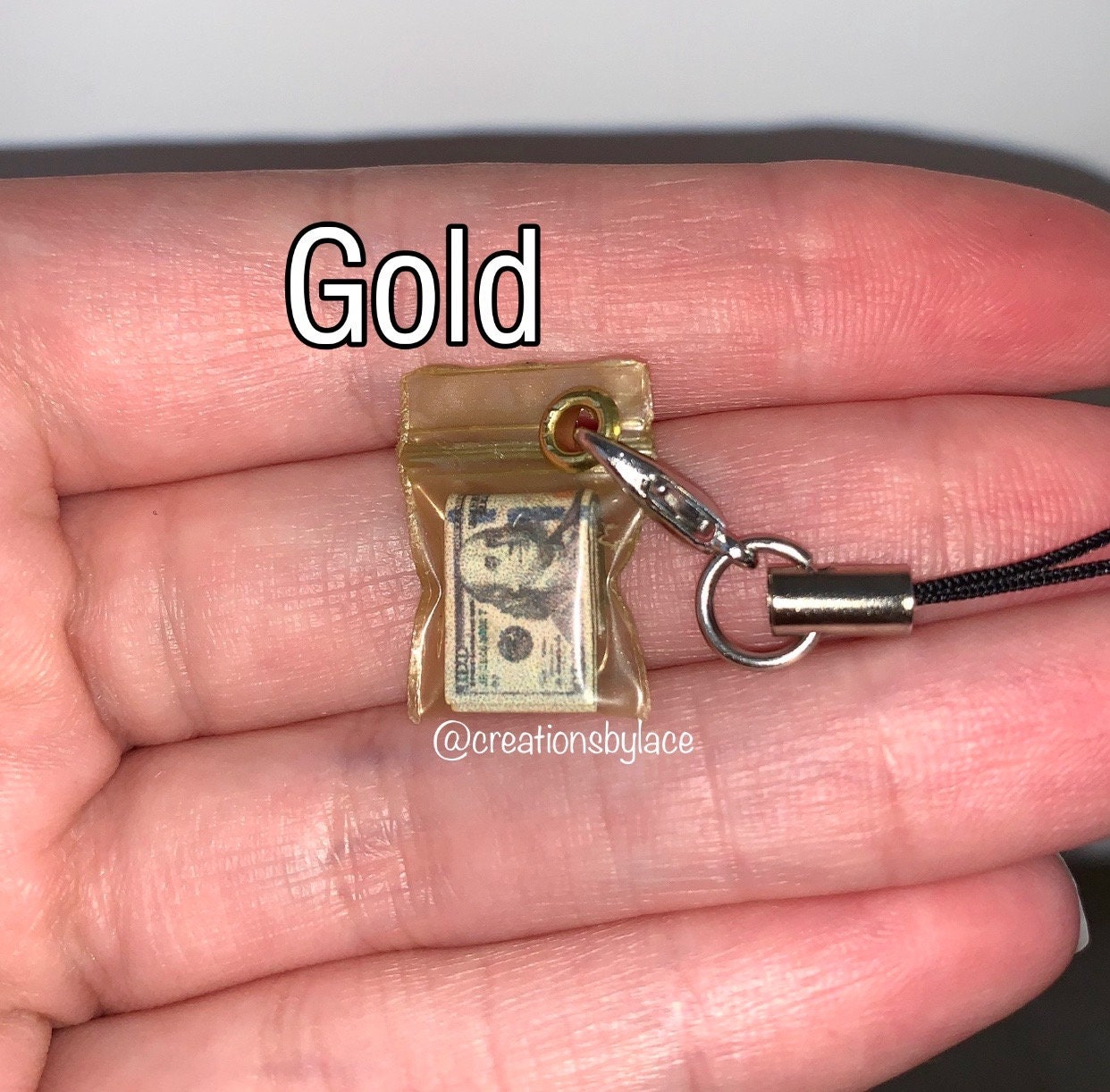 Authentic Miniature Money Bag Charms 1 Charm 