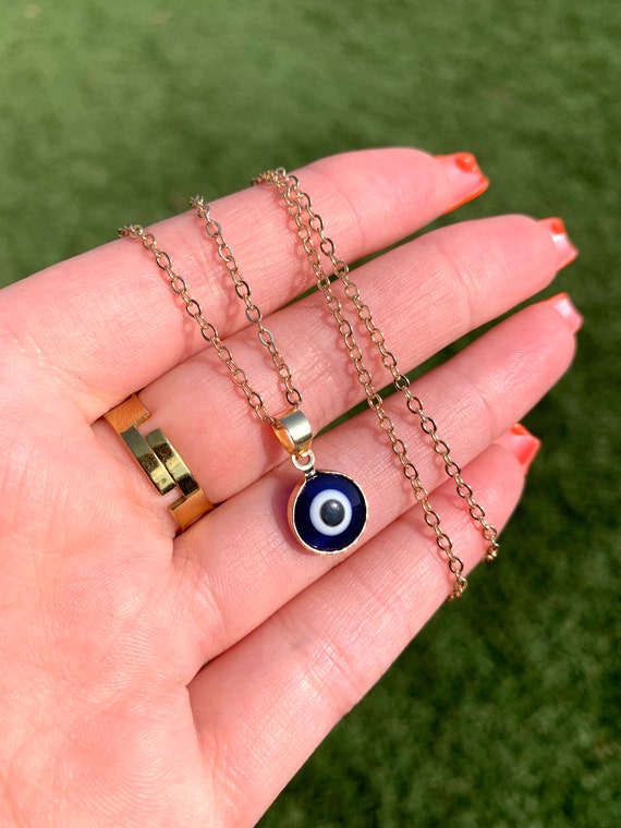 Evil eye shop protection necklace