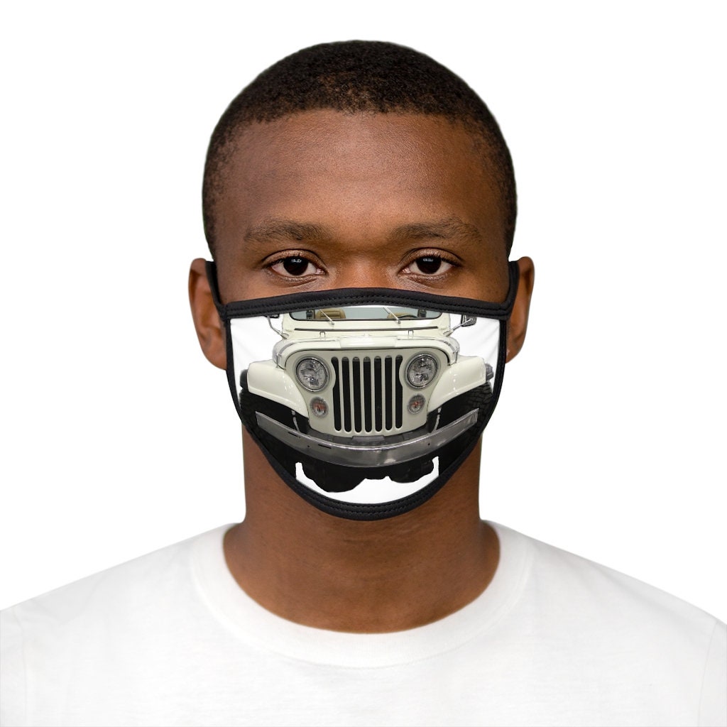 MixedFabric Face Mask Jeep CJ Etsy