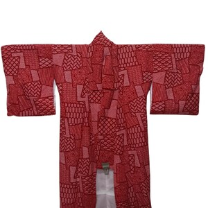 Vintage Japanese Kimono Shibori Abstract