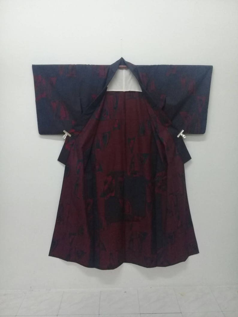 Vintage Kimono Abstract Design JacketVintage Kimono Wool JacketKimono Robe