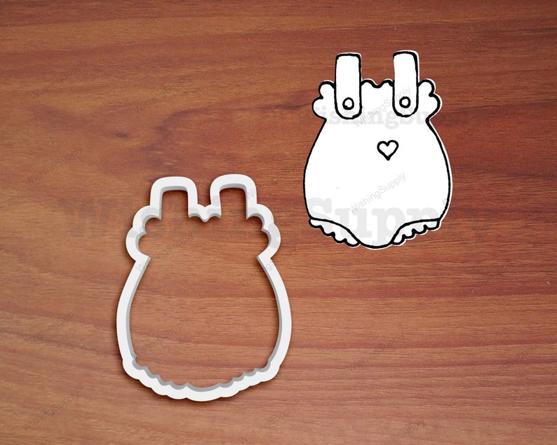 Girl Romper Cookie Cutter Fondant Cutter and Clay Cutter Biscuit Cutter