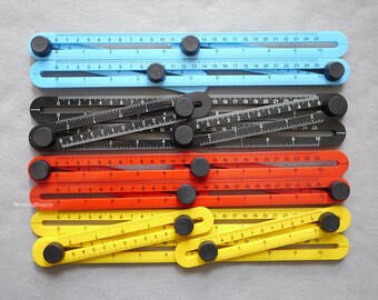 Folding ruler, Parallel ruler, Square ruler, Triangle ruler, Rectangle ruler, Trapezoid ruler, Measuring tool, Line drawing tool, FDR1