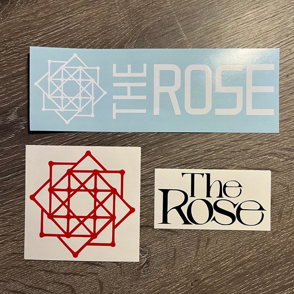 The Rose Logo Decals Hajoon Woosung Dojoon Jaehyung Black Rose 더로즈