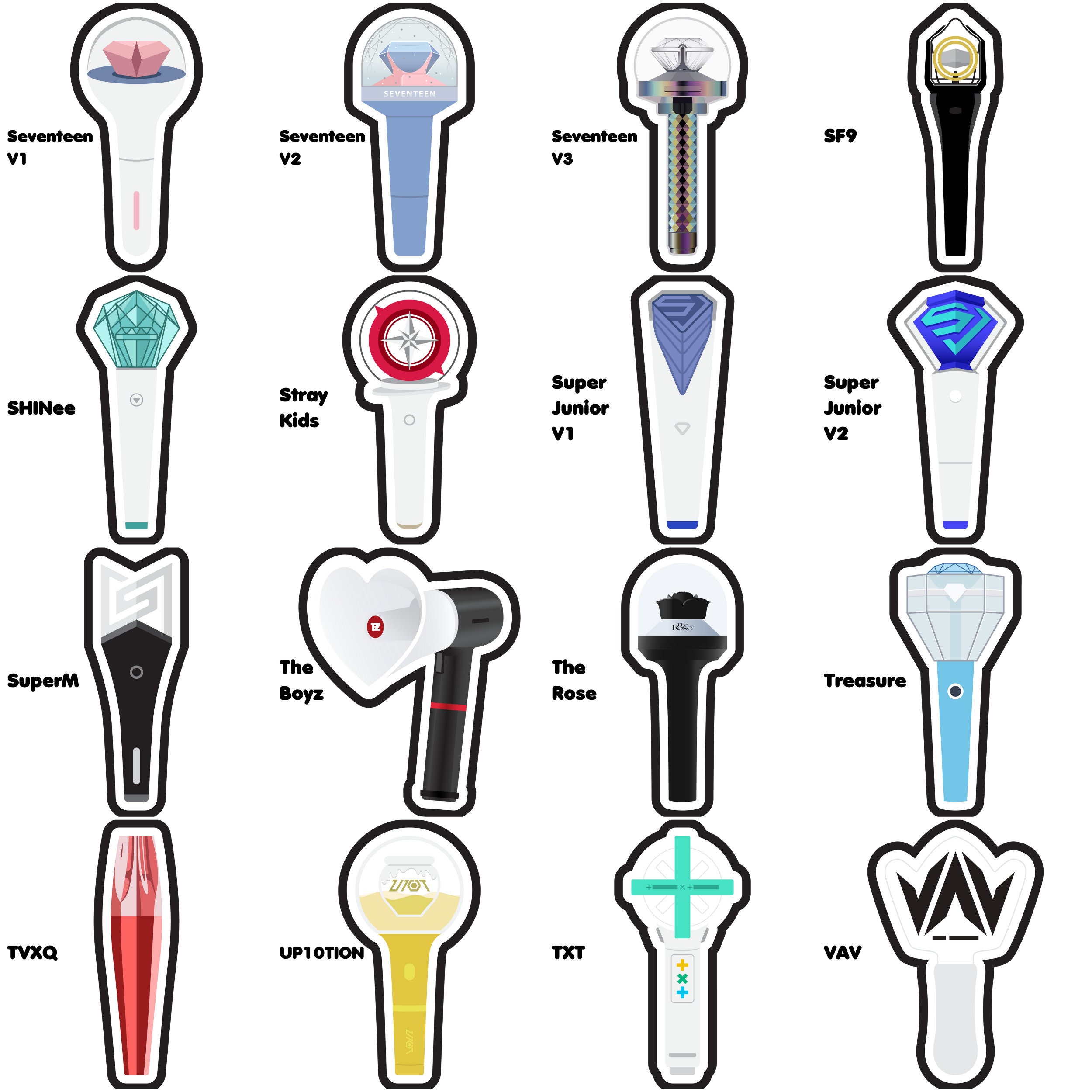 TWICE Lightstick Decals K-Pop DECAL ONLY Sana Chaeyoung Dahyun Tzuyu J –  GGVinyls