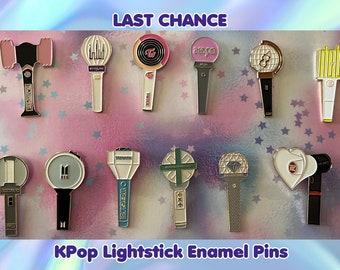 LAST CHANCE! KPop Lightstick Enamel Pins Bp (G)i-dle Twice Aespa Ateez NCT Enhypen Bangtan Treasure Seventeen The Boyz