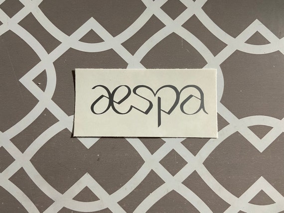 Aespa Logo Decal Etsy