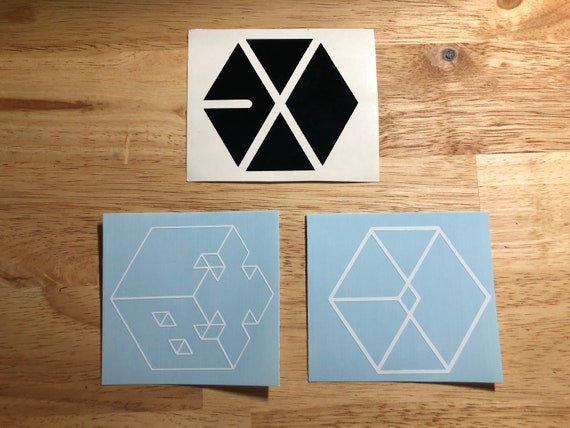 EXO Logo Decals K-pop EXO-L Suho Xiumin Baekhyun Chen Chanyeol D.O. Kai  Sehun Lay Kris Tao Luhan 엑소 - Etsy