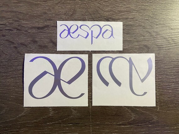 Aespa My Kpop Logo Decal Karina Giselle Winter Ningning Ae Etsy Uk