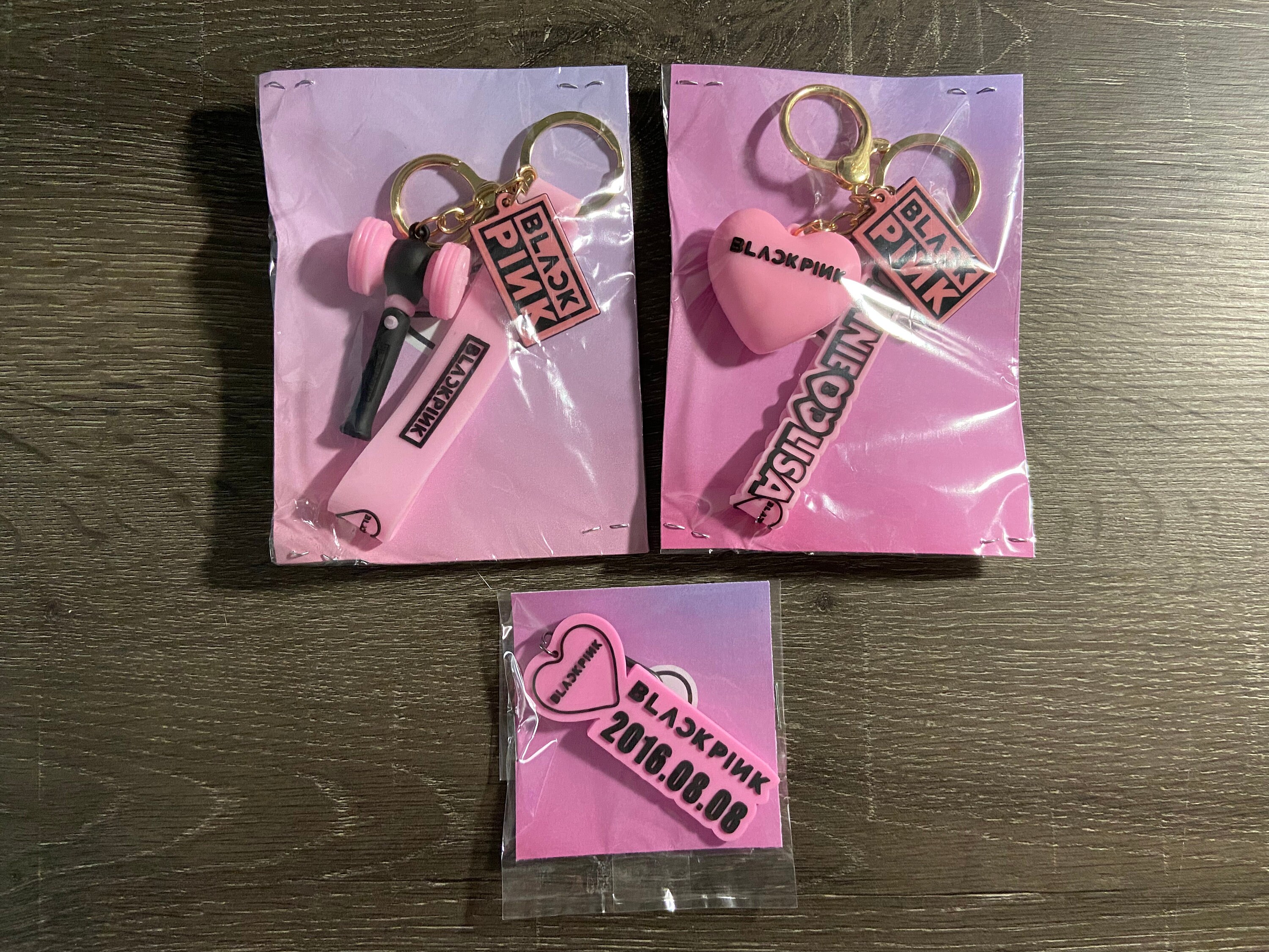 BLACKPINK Keychain Strap Heart Debut Date Lightstick Kpop Etsy