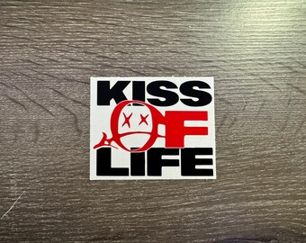 Kiss of Life Logo Decal KPop Julie Natty Belle Haneul 키스 오브 라이프 KOF Kissy