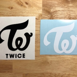 Twice Logo Decals Sana Chaeyoung Dahyun Tzuyu Jihyo Jeongyeon Nayeon Mina Momo Once 트와이스