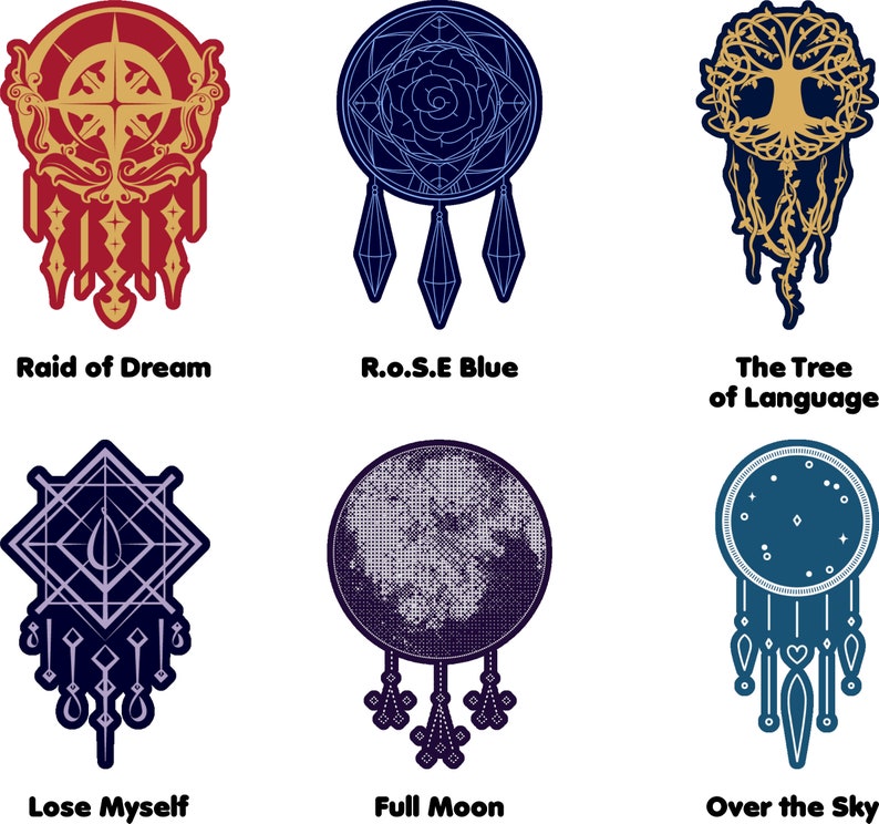 Dreamcatcher Album Cover Logo Sticker 35 Designs Love Catcher Stealer Save Us Piri Raid of Dream Tree of Language Nightmare Lose Myself image 6