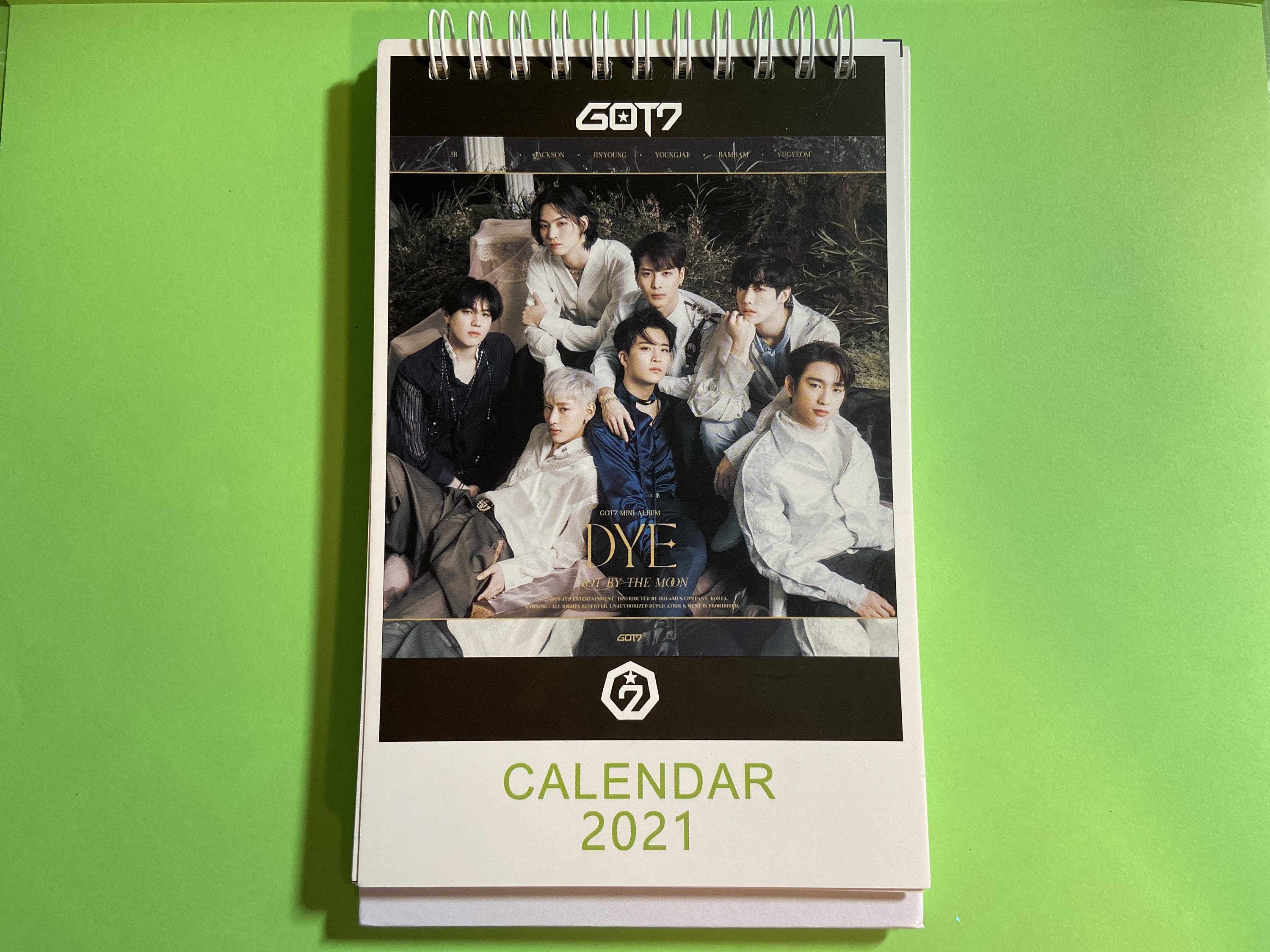 Got7 2021 Desk Calendar Dye Jay B Mark Jackson Jinyoung Etsy
