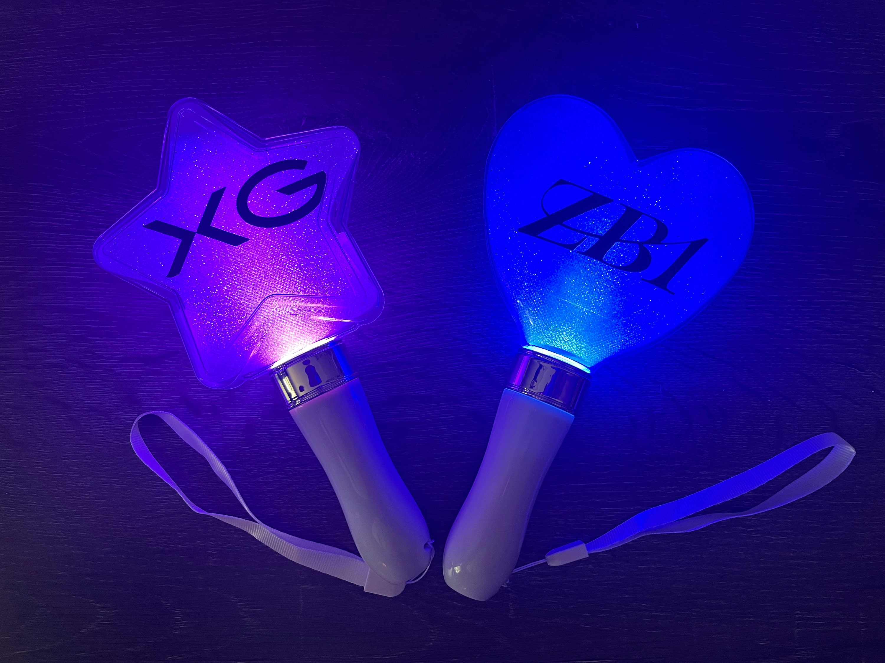 K pop Heart Star Lightstick RGB Concert Pen Light Unofficial 10