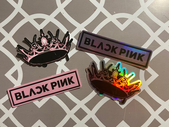 BLACKPINK El logotipo del álbum Corona Holográfico Brillante - Etsy España