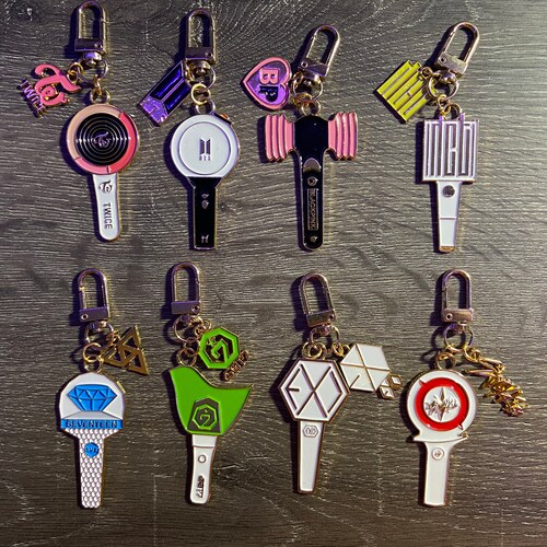 K Pop Lightstick Enamel Keychain Bangtan Twice Blackpink Nct Etsy