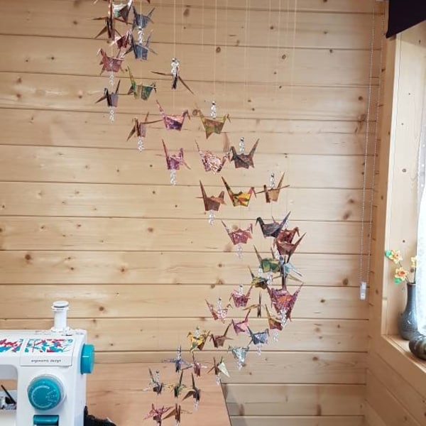 54 origami crane mobile
