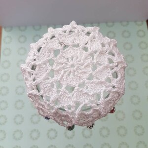 Cotton and crystal glass doilies image 4