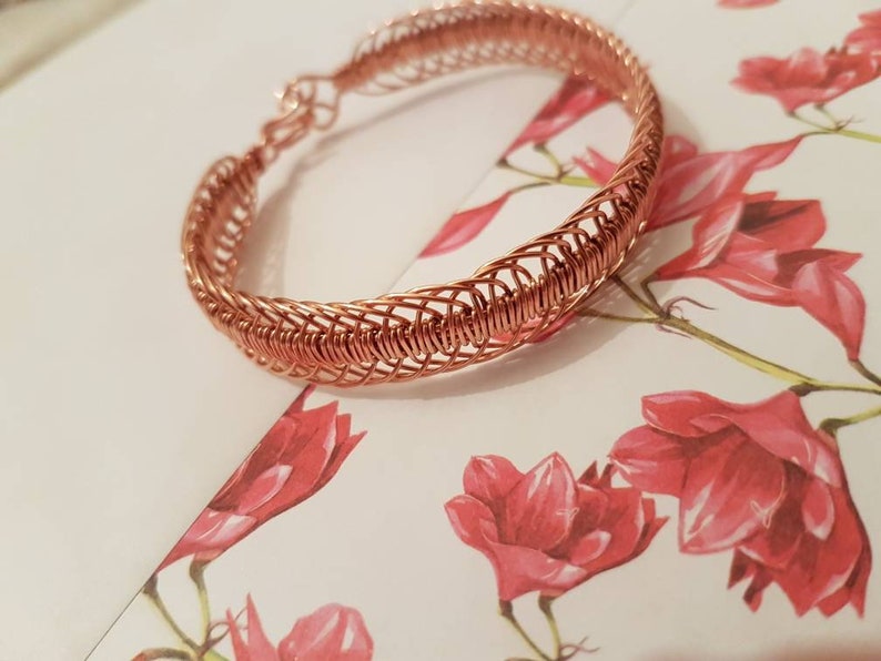 New Intricate 100 Pure Copper Bracelet. Etsy UK